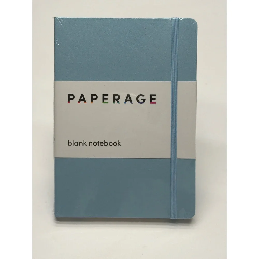 Paperage Blank Notebook Sky Blue Hardcover Journal 160 Pages 5.7 x 8 Inch 80723